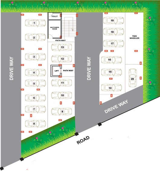 Master Plan of Vasavi Elite in Kapra, Hyderabad - Image 248713