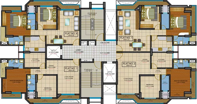 Floor Plan of Shree Aurum in Thane West, Thane - Image 262352