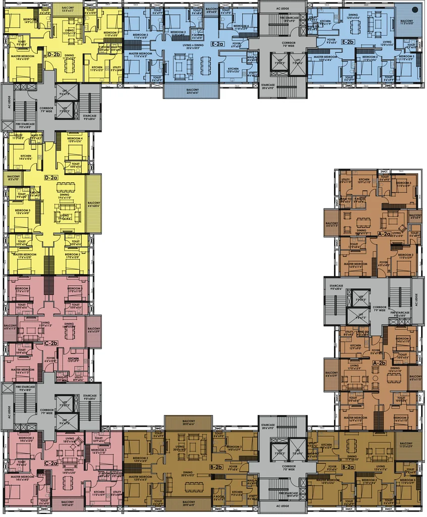 Floor Plan of Asta Arise in Alwarpet, Chennai - Image 343090
