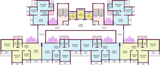 Floor Plan of Geetanjali Solitaire in Taloja, Navi Mumbai - Image 36211