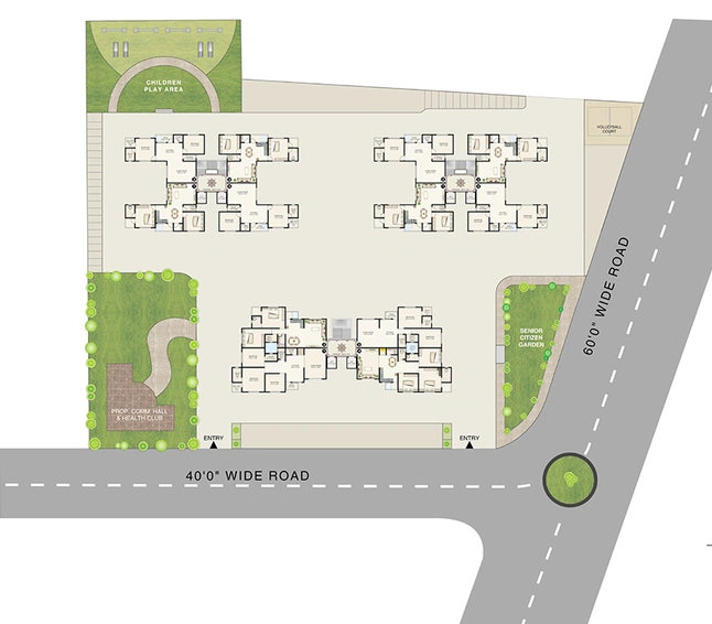Master Plan of Rameshwaram Residency in Pal Gam, Surat - Image 254104