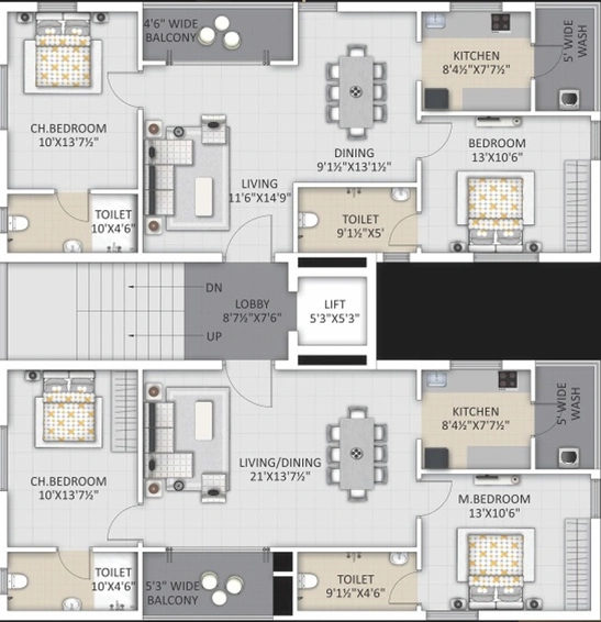 Floor Plan of ISTA Central in Nallakunta, Hyderabad - Image 233011