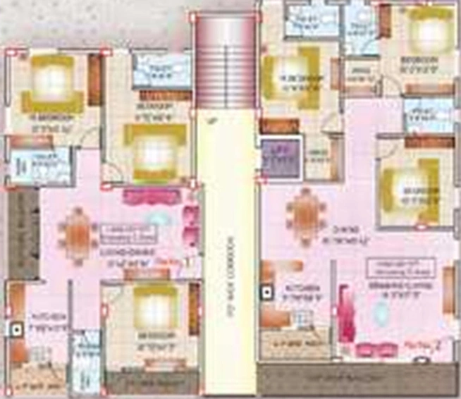 Floor Plan of Gruhashilpi Pallavi in Gandi Maisamma, Hyderabad - Image 228926