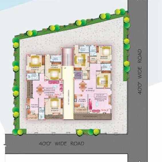 Master Plan of Gruhashilpi Pallavi in Gandi Maisamma, Hyderabad - Image 228925