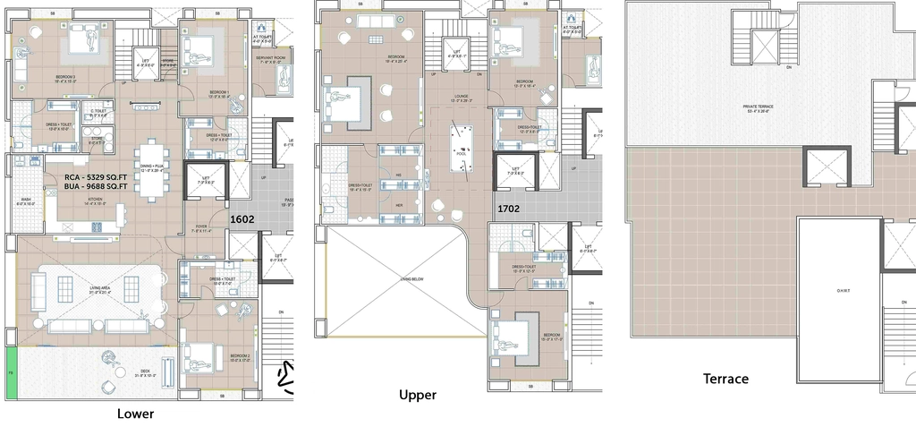 6 BHK Penthouse in Avadh Paloma Pride in Vesu, Surat - Image 929905