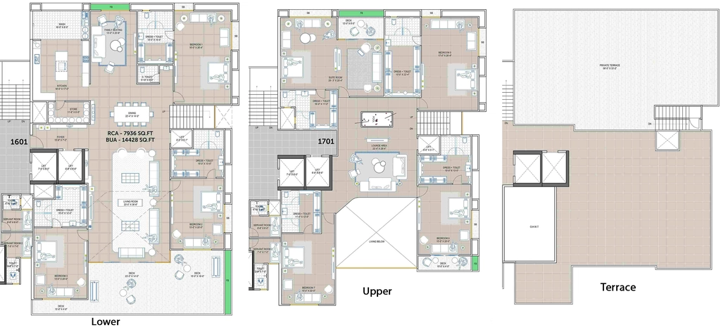 7 BHK Penthouse in Avadh Paloma Pride in Vesu, Surat - Image 929907