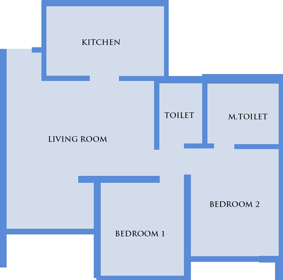 2 BHK Flat in Gruhashilpi Veer Residency in Malakpet, Hyderabad - Image 835047