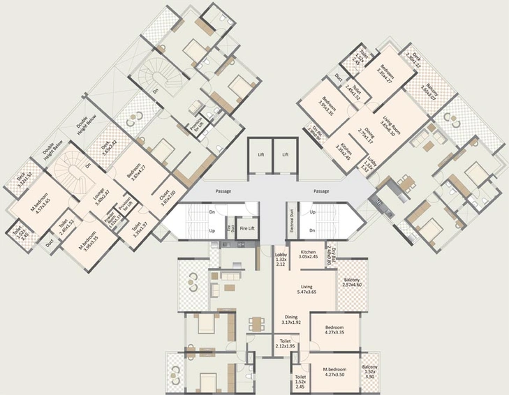 Floor Plan of Paranjape Forest Trails Highgardens in Bhugaon, Pune - Image 121174