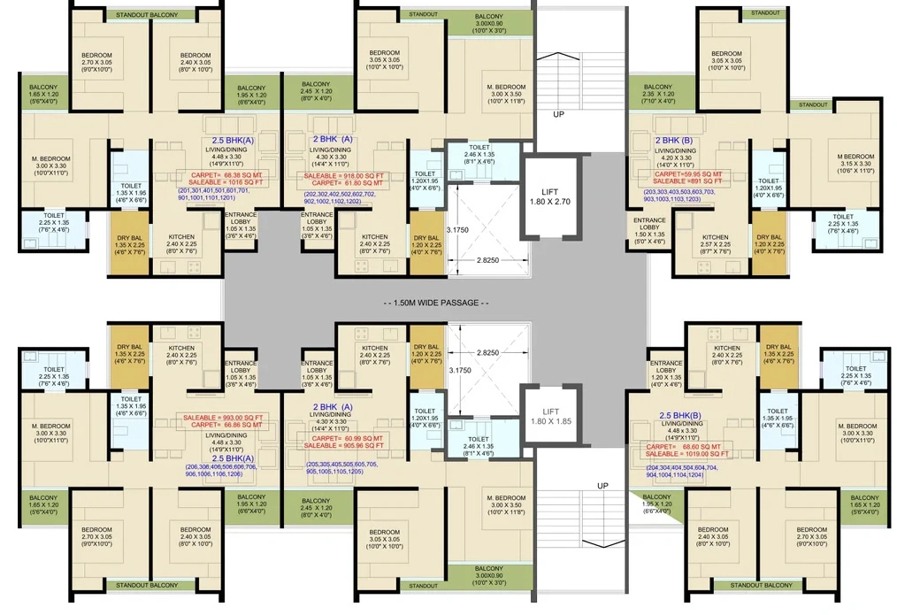 Floor Plan of DR Gavhane Destination 24 Avenue C Building in Vadgaon Budruk, Pune - Image 347915