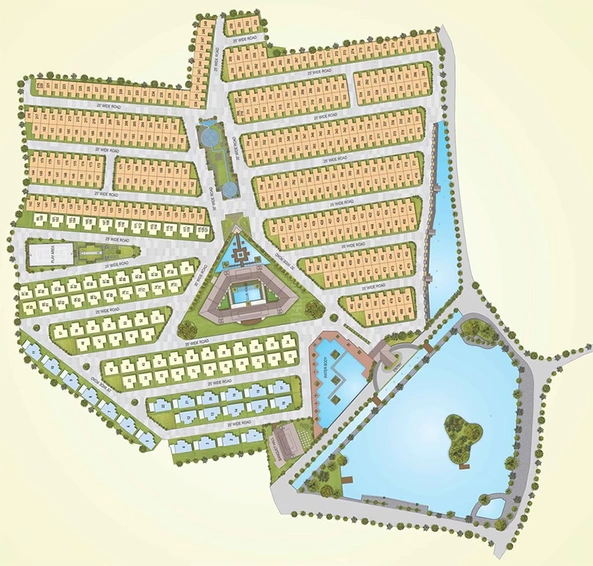 Master Plan of Avadh Lake Palace in Bardoli, Surat - Image 251344