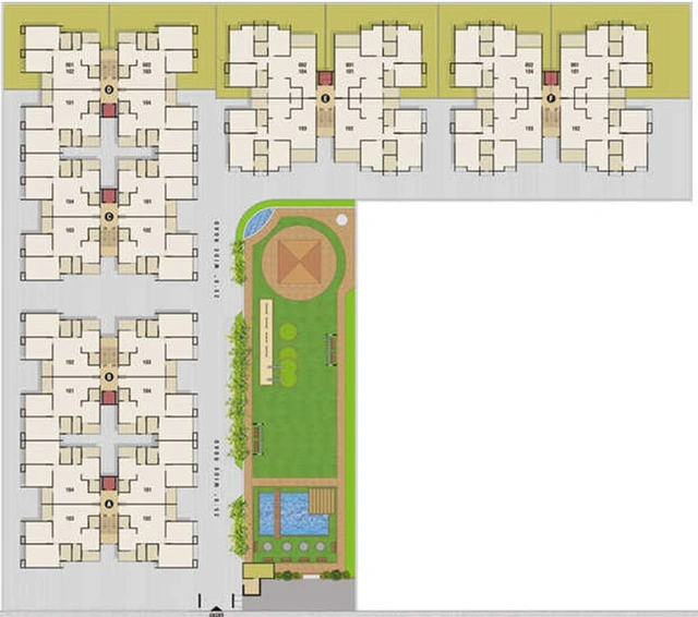 Master Plan of Avadh Parklane in Science City, Ahmedabad - Image 262320