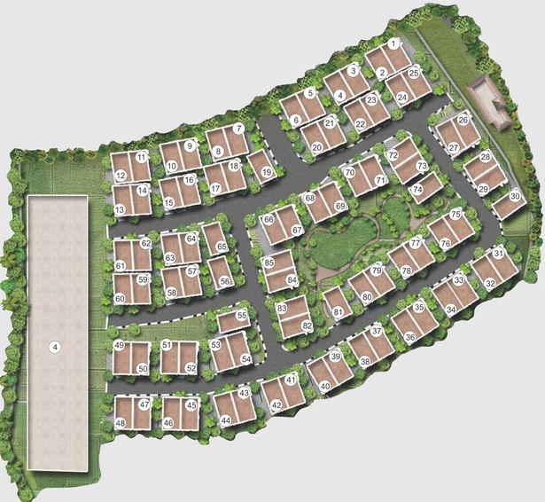 Master Plan of Paranjape The Cove in Bhugaon, Pune - Image 121245