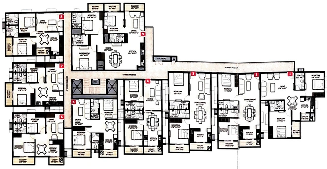 Floor Plan of PSR Serene Springs in Varthur, Bangalore - Image 231975