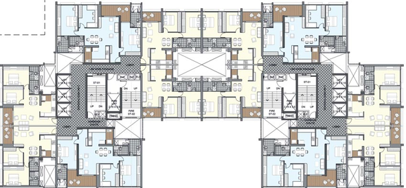 Floor Plan of Paranjape The Ridges 41 in Pimpri Chinchwad, Pune - Image 125760