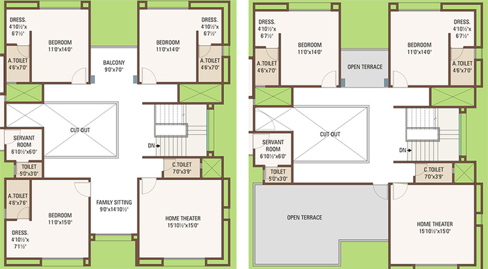 5 BHK Flat in Happy Capital Life in Vesu, Surat - Image 846159