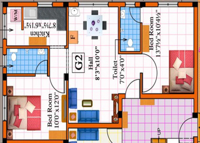 2 BHK Flat in Rajus Muniram in Korattur, Chennai - Image 837224