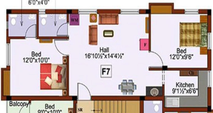 2 BHK Flat in Rajus Rail View in Ambattur, Chennai - Image 837245
