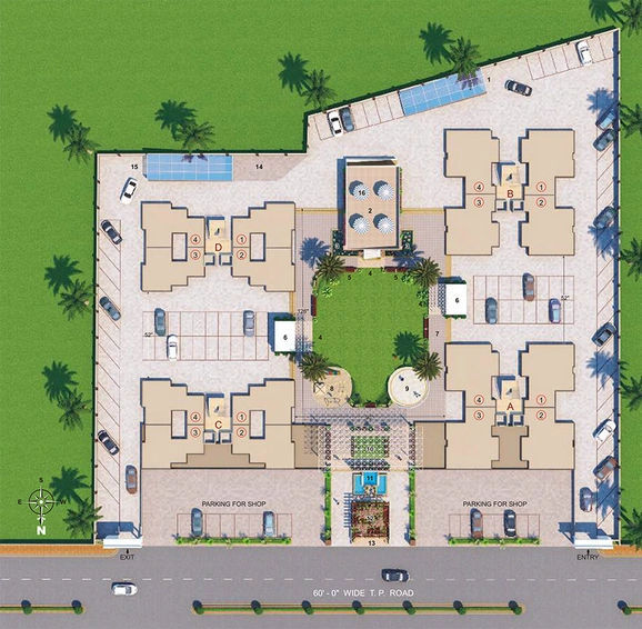 Master Plan of Happy Nest Orchid in Althan, Surat - Image 252201