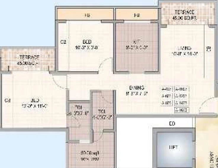2 BHK Flat in Proviso Complex in Kharghar, Navi Mumbai - Image 841179