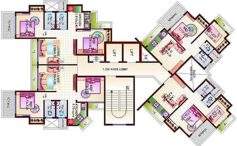Floor Plan of Proviso Hill Park in Kharghar, Navi Mumbai - Image 254298