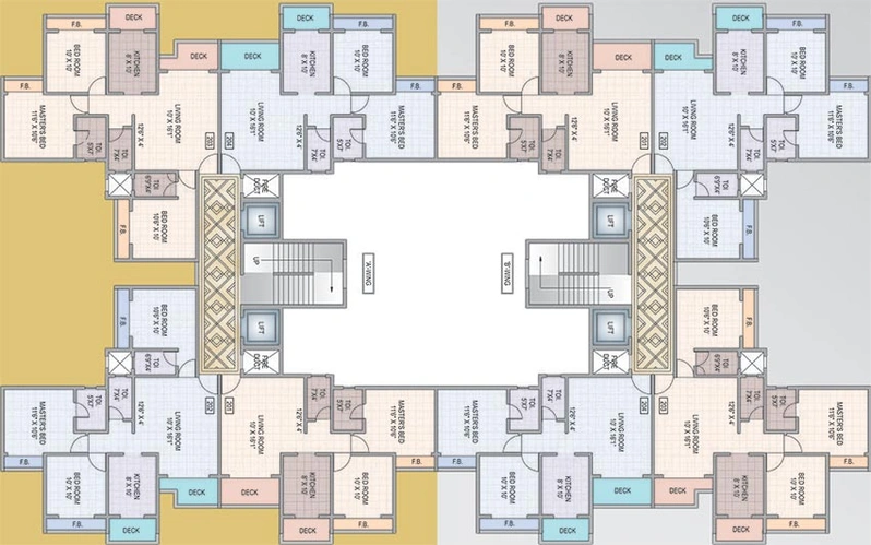 Floor Plan of Proviso Galaxy Nebula in Kharghar, Navi Mumbai - Image 254263
