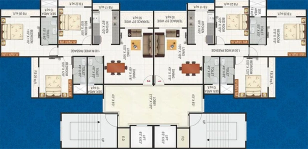 Floor Plan of Sai Proviso Aashlesha in Kopar Khairane, Navi Mumbai - Image 254403