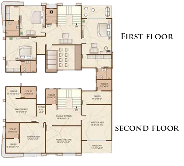 5 BHK Penthouse in Happy Vastu Discovery in Althan, Surat - Image 846363