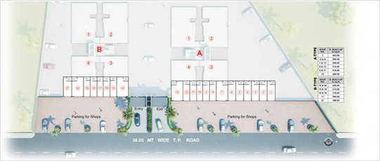 Master Plan of Happy Vastu Discovery in Althan, Surat - Image 252294