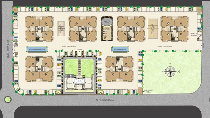 Master Plan of Happy Nandanvan 2 in Vesu, Surat - Image 252084