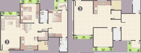 3 BHK Flat in Happy Nandini 3 in Vesu, Surat - Image 846322