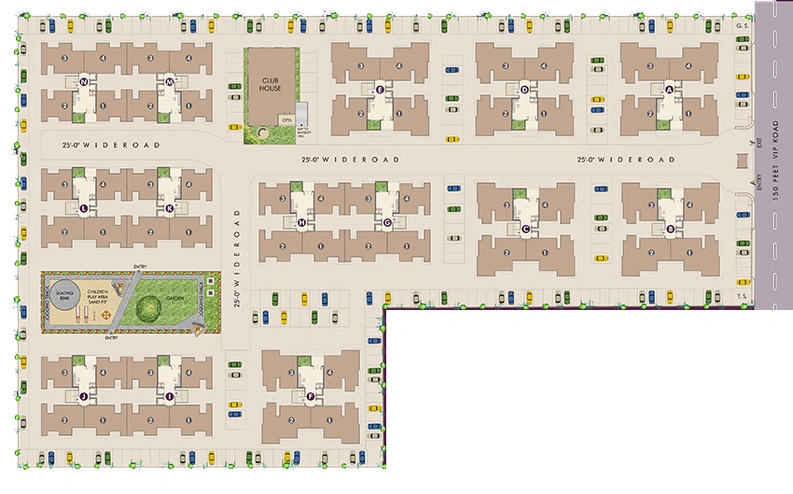Master Plan of Happy Nandini 3 in Vesu, Surat - Image 252151