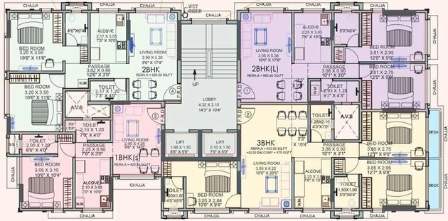 Floor Plan of Ampple One in Chembur West, Mumbai - Image 124578