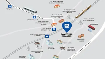 Location of Raveshia Aryana Heights - Image 33078