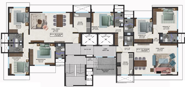Floor Plan of Balan Anu Smera Skylight in Chembur East, Mumbai - Image 124385