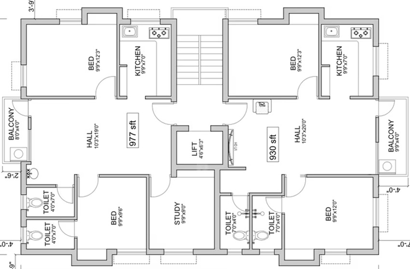 Floor Plan of Arjun Kamalam in Avadi, Chennai - Image 234428