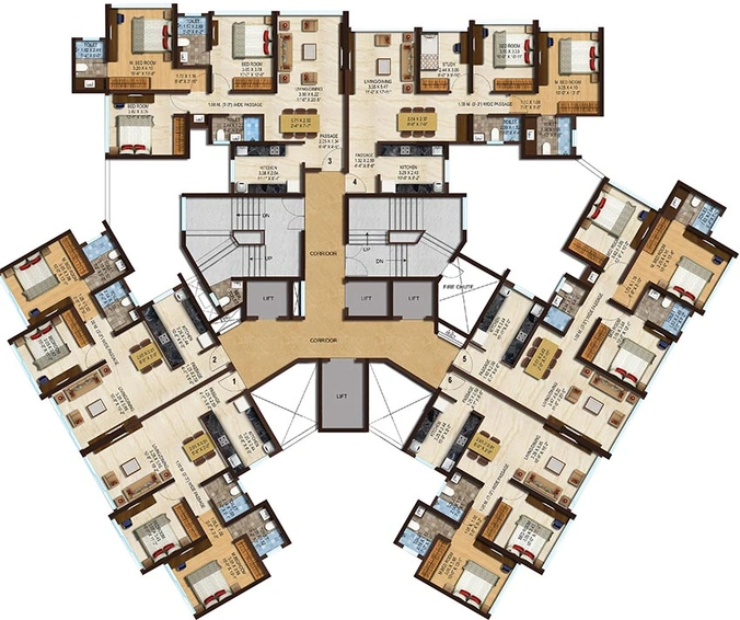 Floor Plan of Acme Boulevard in Jogeshwari East, Mumbai - Image 253952
