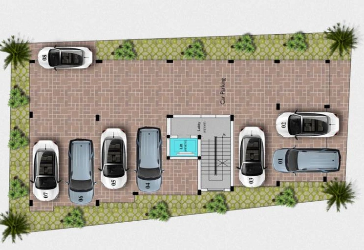 Master Plan of Arjun Saraswathy Flats in Kolathur, Chennai - Image 227729