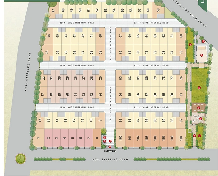 Master Plan of Samarthya Northville in Dandi Road, Surat - Image 252583
