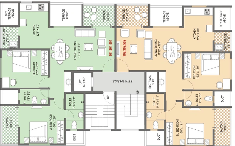 Floor Plan of Lanke Birje Akruti in Akurdi, Pune - Image 121342