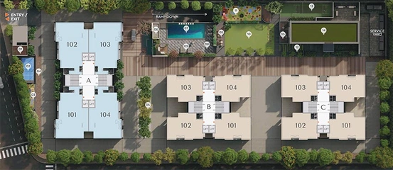 Master Plan of HN Riviera Bliss in South Bopal, Ahmedabad - Image 263551