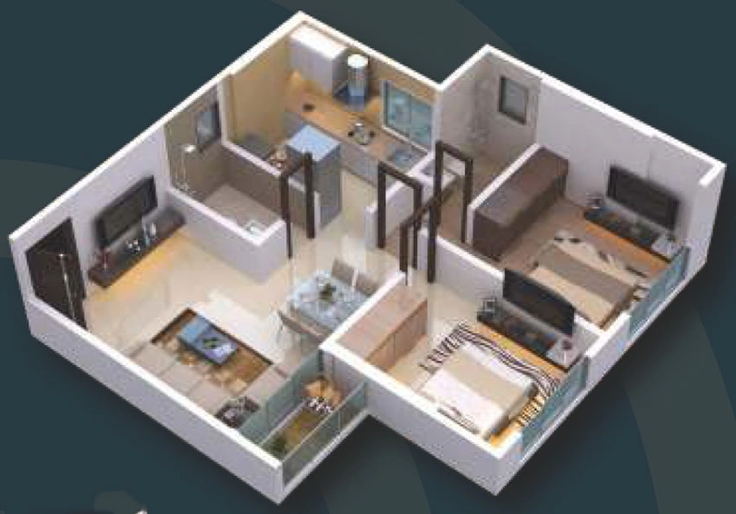 2 BHK Flat in Kaveri Heights in Ghatkopar East, Mumbai - Image 461577