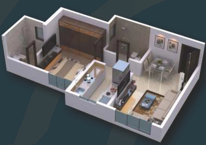 1 BHK Flat in Kaveri Heights in Ghatkopar East, Mumbai - Image 461576