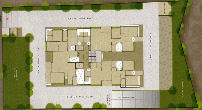 Master Plan of HN Flora in Shahibaug, Ahmedabad - Image 263515