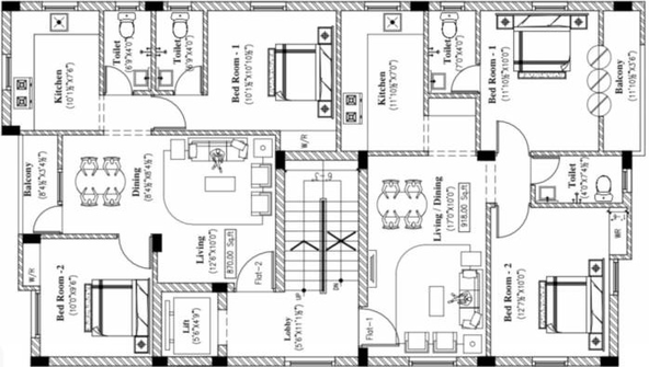 Floor Plan of Arun Homes in Villivakkam, Chennai - Image 227441