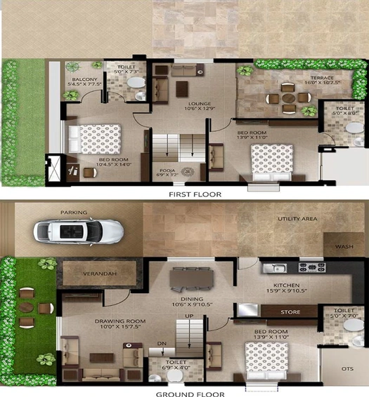 3 BHK House/Villa in Hari Om Sollitaire in Manipur, Ahmedabad - Image 848888