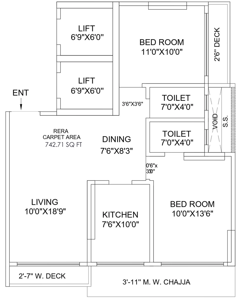 2 BHK Flat in Spark Vidyalankar in Vile Parle East, Mumbai - Image 886133