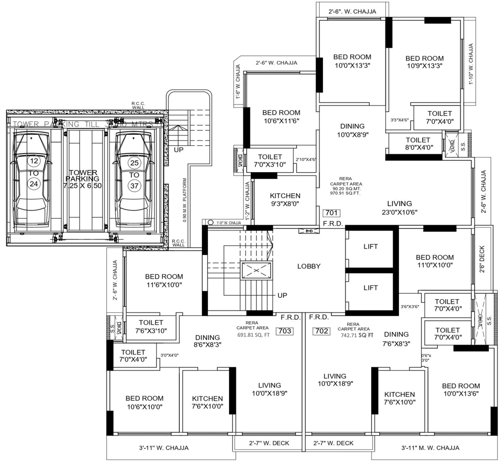 Floor Plan of Spark Vidyalankar in Vile Parle East, Mumbai - Image 344795