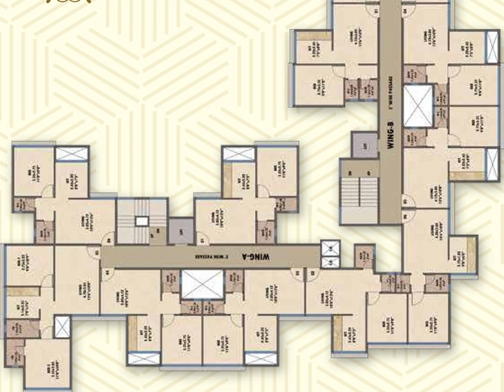 Floor Plan of Krushna Riverside in Panvel, Navi Mumbai - Image 121426