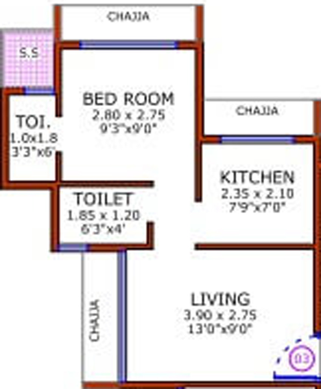 1 BHK Flat in Payal Bhaveshwar Pushp in Ulwe, Navi Mumbai - Image 788921
