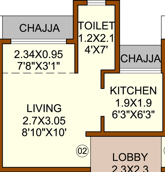 1 RK Flat in Shiv Bhaveshwar Caasa in Panvel, Navi Mumbai - Image 789102